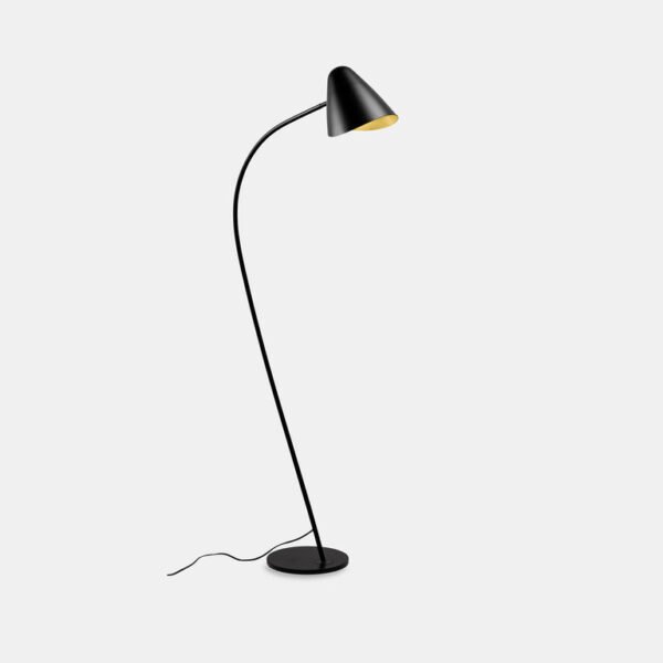 Lampadaire noir design Organic