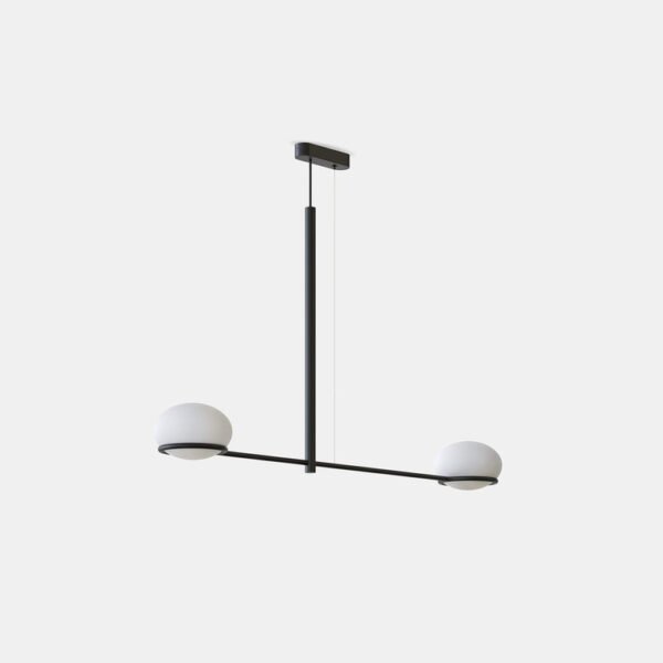 Lampe suspendue design noir Coco double