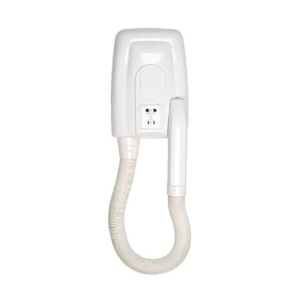 Sèche cheveux mural 900W avec flexible et prise rasoir