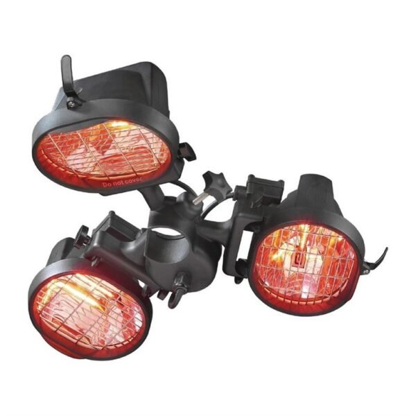 Triple lampe chauffante électrique Eurom Parasol 1500W