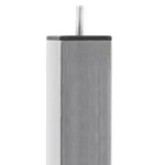 4 pieds de lit carrés en inox Hauteur 15cm