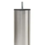 4 pieds de lit cylindriques en inox Hauteur 15cm