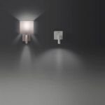Applique murale avec liseuse LED Gamma abat-jour carré