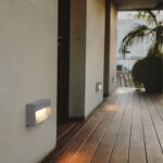 Applique murale en ciment encastrée ou surface LED Arc