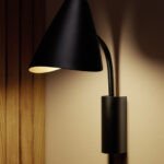 Applique murale noire design Organic 35cm E14