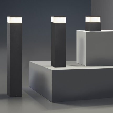 Balise Cubik en aluminium 15W E27