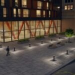 Borne extérieure lumineuse Newton E27 80cm