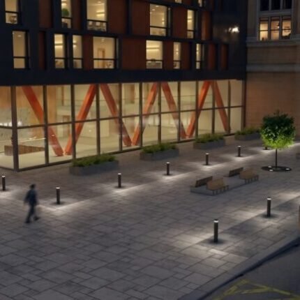 Borne extérieure lumineuse Newton E27 80cm