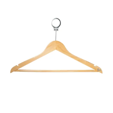 Cintre en bois avec antivol