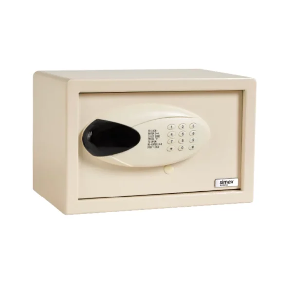 Petit coffre-fort blanc hôtel électronique Smart 12 L – sécurité chambre hôtel