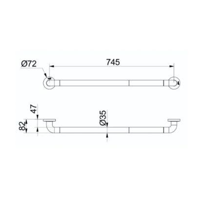 Barre d'appui droite