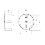 Distributeur papier en inox