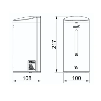 Distributeur savon inox