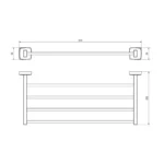 Porte serviettes mural