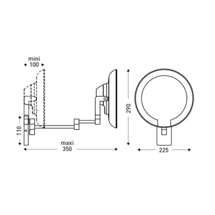 Miroir articulé JVD