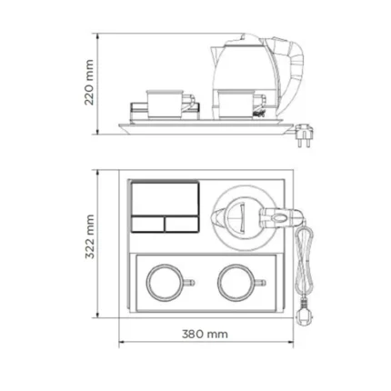 Plateaux noirs d'accueil