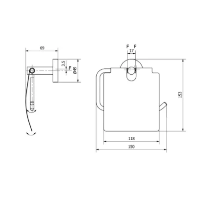 Porte-papier WC Simex