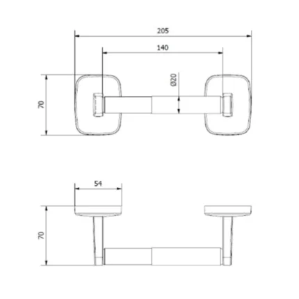 Dérouleur papier toilette