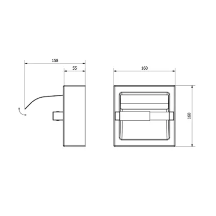 Dérouleur papier wc