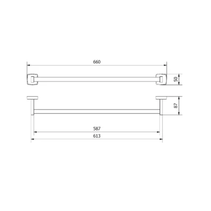 Porte-serviettes acier inoxydable