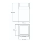 Poubelle acier inoxydable 60L