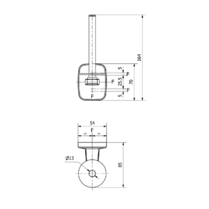 Réserve rouleaux papier WC