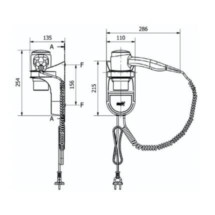 Sèche cheveux 1600W