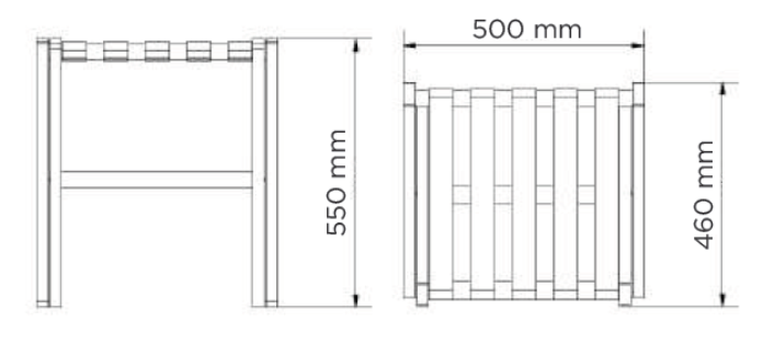 Rack bagages en bois