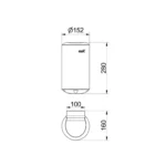 Sèche-mains cylindrique