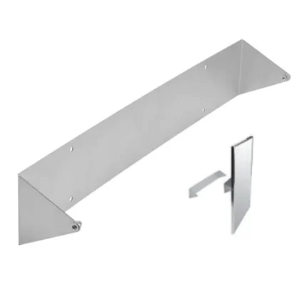 Détail fixation inox 304 pour miroir inclinable personne à mobilité réduite