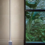 Lampadaire blanc à LED design Circ 175cm