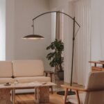 Lampadaire noir design LED CCT intensité variable Noway