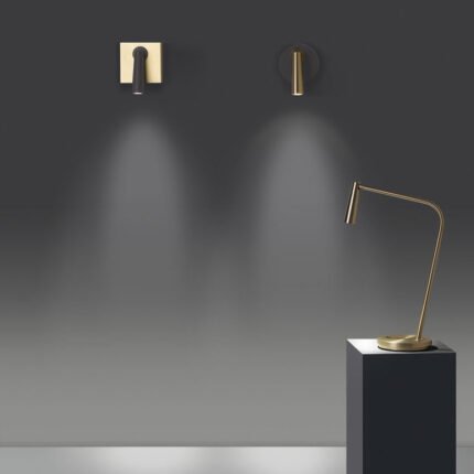 Lampe à poser led design doré Gamma