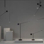 Lampe à poser noire LED design Invisible