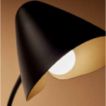 Lampe à poser noire design Organic