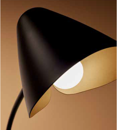 Lampe à poser noire design Organic