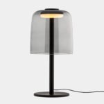 Lampe à poser verre fumé LED intensité variable Levels Ø22cm