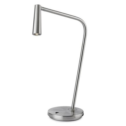 Lampe de bureau led design nickel satiné Gamma