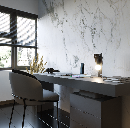 Lampe de bureau noire design Arby 31cm E27