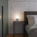 Lampe de table cube en béton Ariz 10cm E27