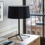 Lampe de table avec abat-jour Hall 59,4cm E27