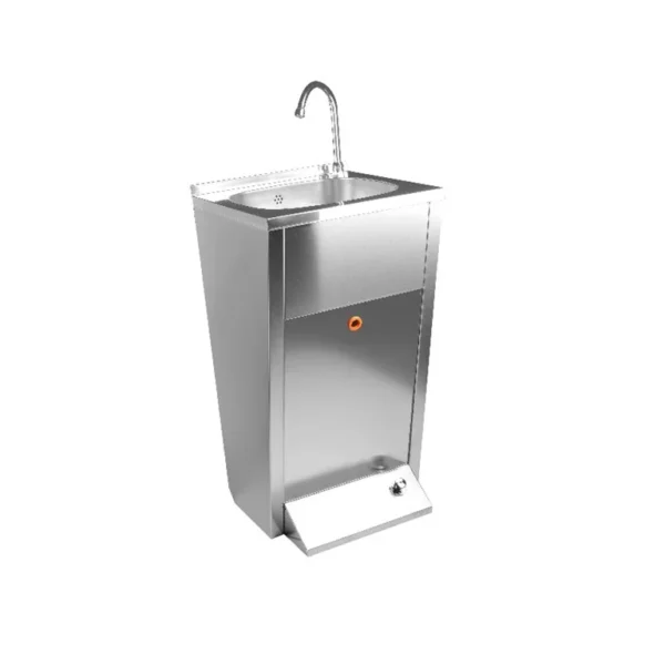 Lave-mains inox à pédale