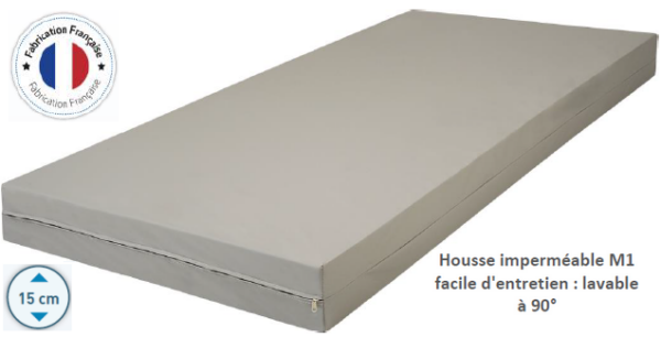 Matelas mousse housse imperméable Energy 35