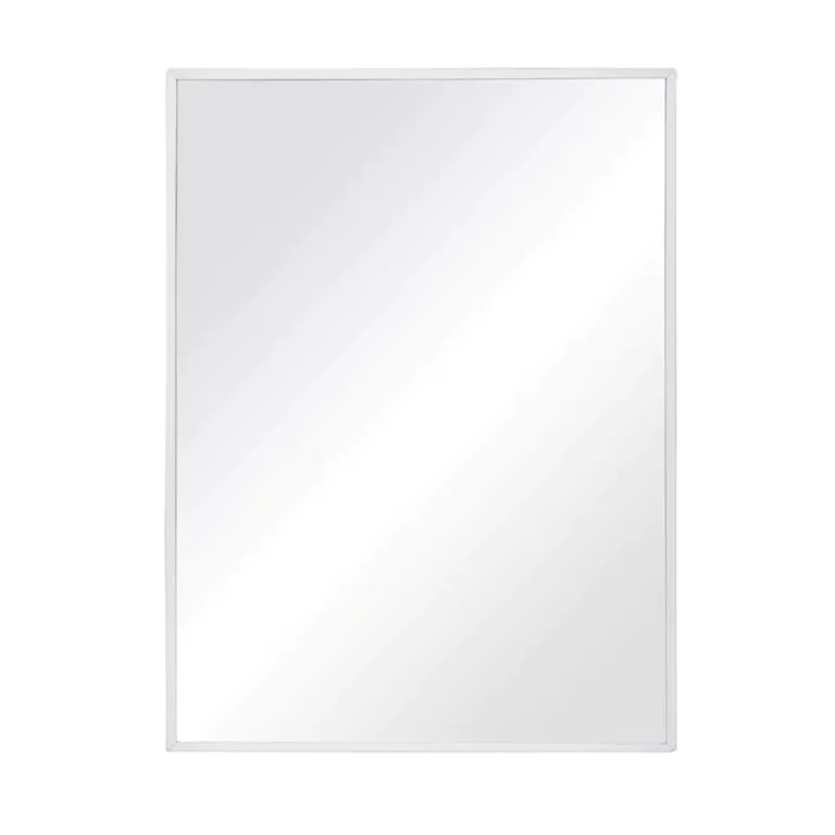 Miroir rectangulaire avec cadre époxy blanc H.70 x L.50 cm - www.cashotel.fr Miroir simex époxy blanc