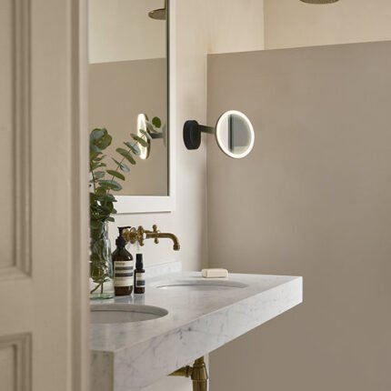 Miroir lumineux rond LED salle de bain Vanity Ø20 cm