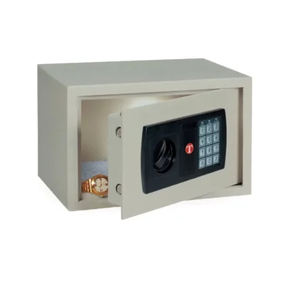 Petit coffre-fort blanc hôtel 9 L TSE/0H – Coffre-fort électronique compact et sécurisé