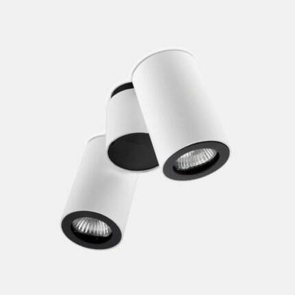 Plafonnier double spot en saillie Pipe GU10