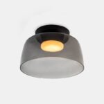 Plafonnier verre fumé LED intensité variable Levels Ø32cm