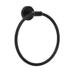 Porte-serviettes rond noir