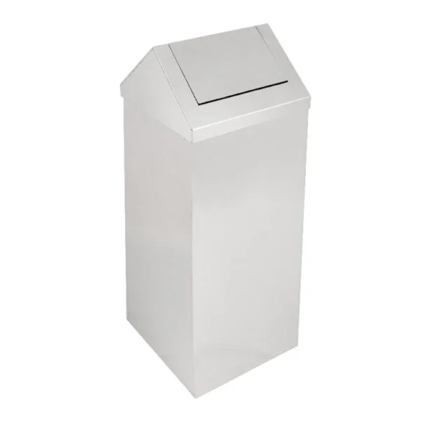 Poubelle acier inoxydable 60L